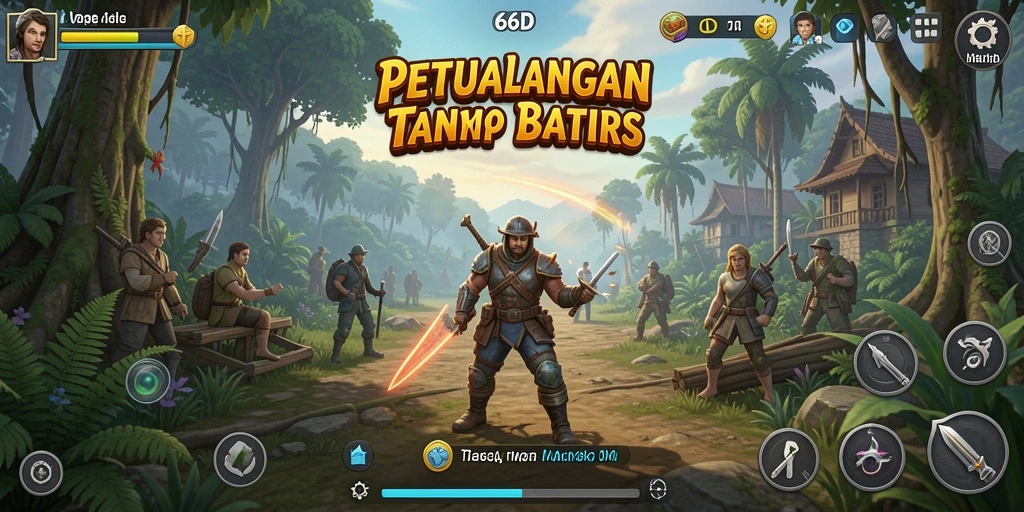 Tampilan gameplay <strong>66D</strong> yang menampilkan aksi mendebarkan dalam petualangan.
