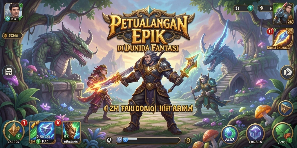 Tangkapan layar 8ZK menampilkan aksi pertarungan RPG yang mendebarkan.