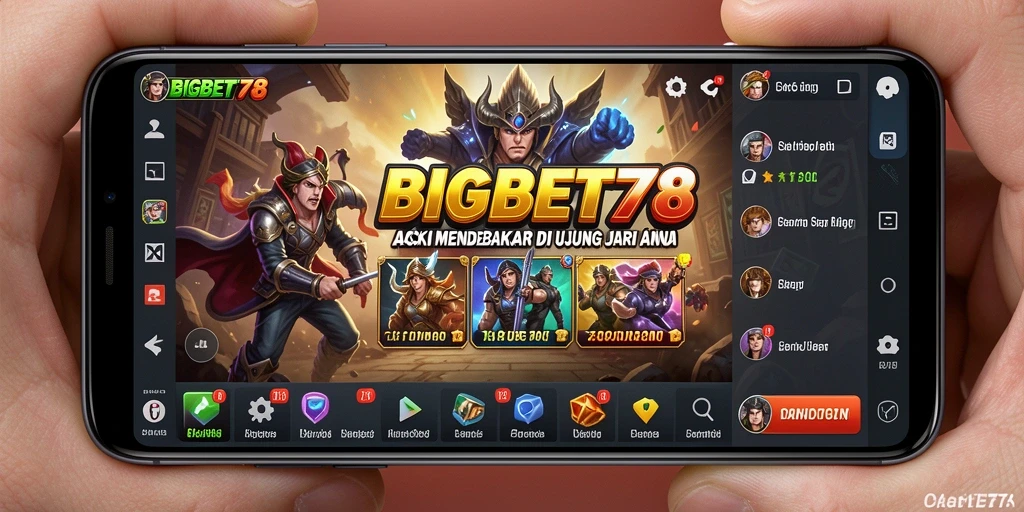 Screenshot utama BIGBET78 menampilkan aksi seru dan gameplay yang intens.