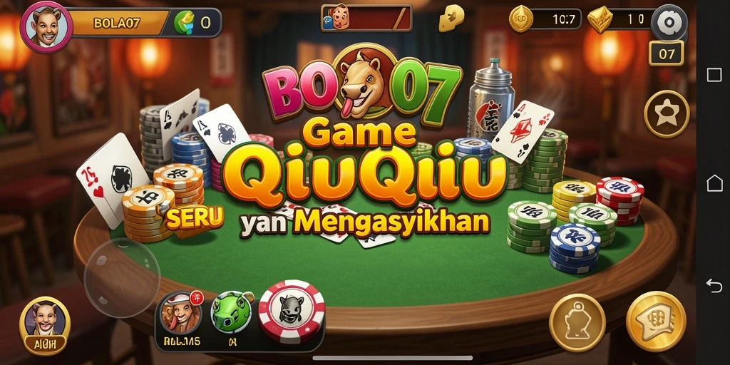 Screenshot gameplay BOLA07 menampilkan keseruan bermain QiuQiu.