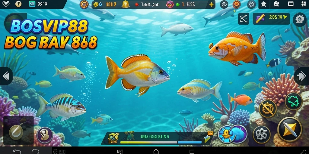 Screenshot gameplay Tembak Ikan di BOSVIP88 yang menampilkan aksi seru.