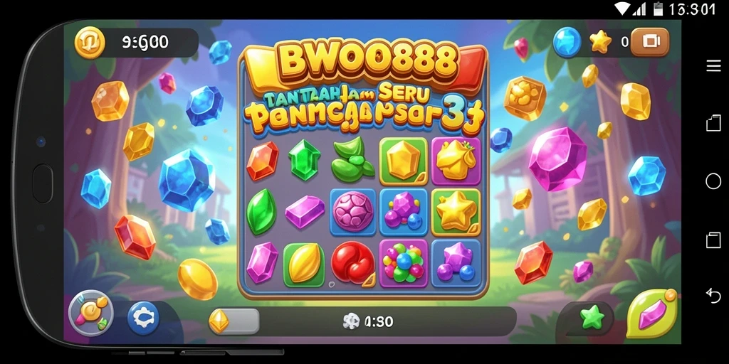 Gameplay Match-3 yang seru dan penuh warna di BWO888.