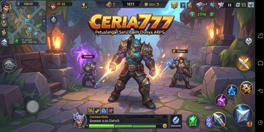 Tampilan gameplay CERIA777 yang mendebarkan dalam petualangan ARPG.