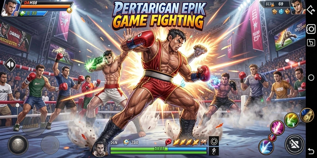 Gameplay menarik dan mendebarkan dari DAM88 saat bertarung.