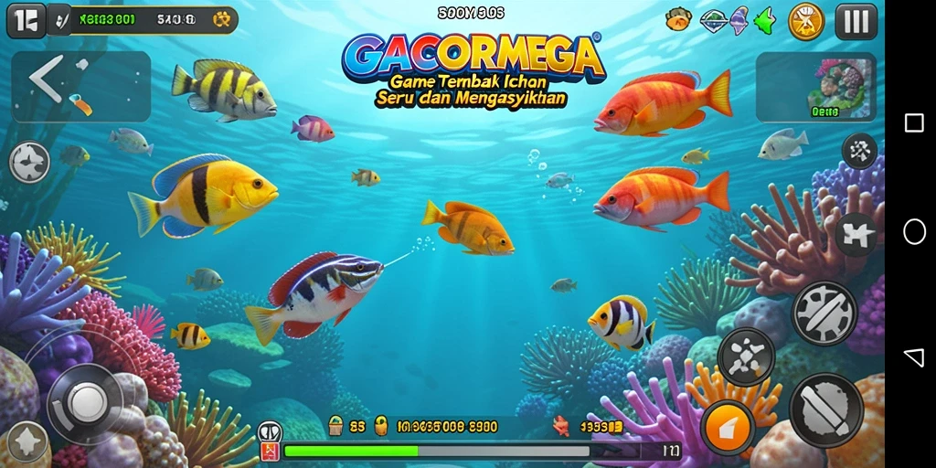 Tampilan gameplay GACORMEGA yang menarik dan seru.