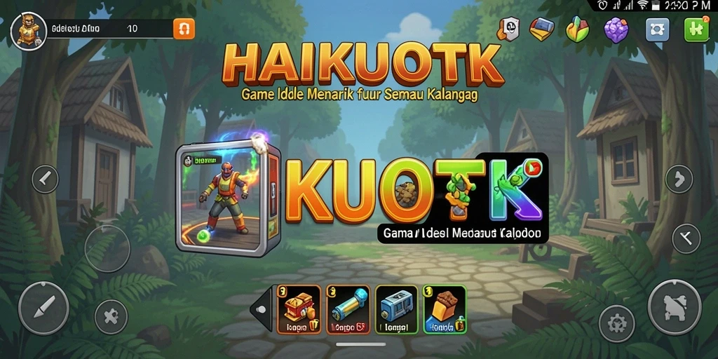 Tampilan gameplay HAIKUOTK yang menarik dan santai.