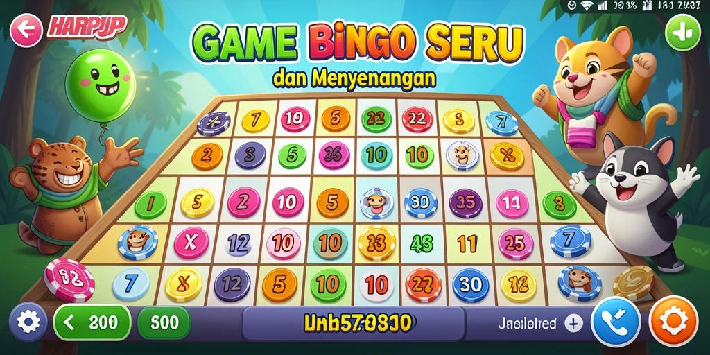 Screenshot gameplay <strong>HARAPJP</strong> yang menampilkan keseruan bermain Bingo.