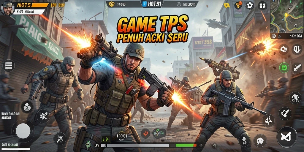 Screenshot gameplay HOT51 menampilkan aksi seru dan grafis menawan.
