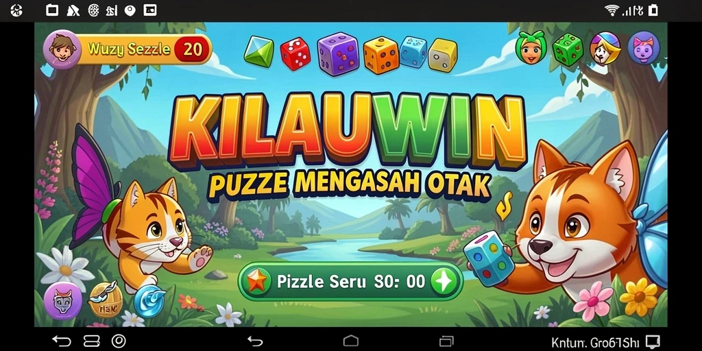 Screenshot KILAUWIN menampilkan gameplay puzzle yang menarik.