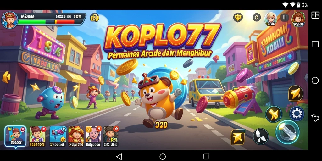 Screenshot gameplay KOPLO77 menampilkan aksi seru dalam permainan Arcade.