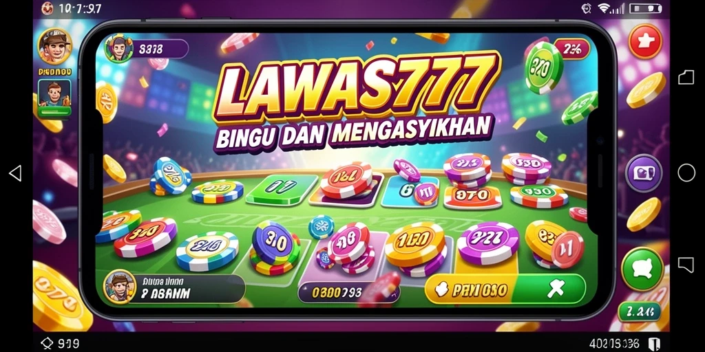 Screenshot gameplay Bingo LAWAS777 yang menarik dan penuh warna.