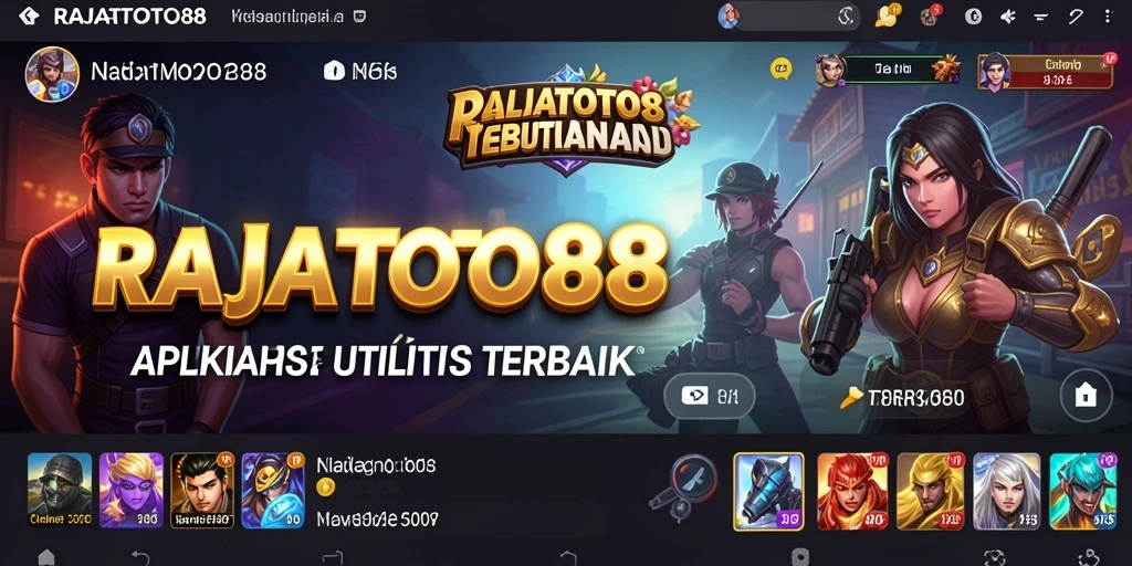 Tampilan utama RAJATOTO88 dengan fitur Utility yang bermanfaat.