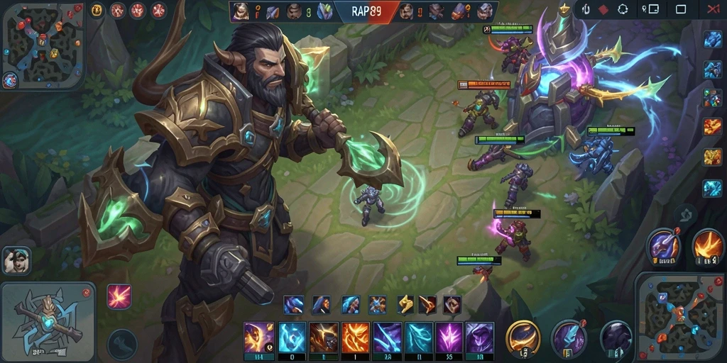 Tampilan gameplay seru dari RAP89 dengan pertarungan strategis.