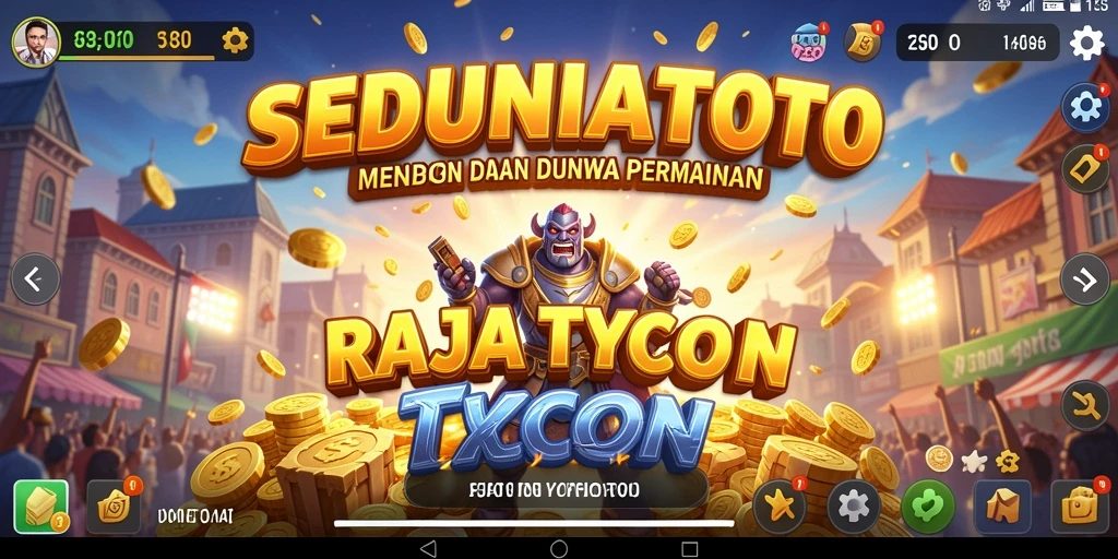Tampilan gameplay menarik di SEDUNIATOTO dengan elemen Tycoon.