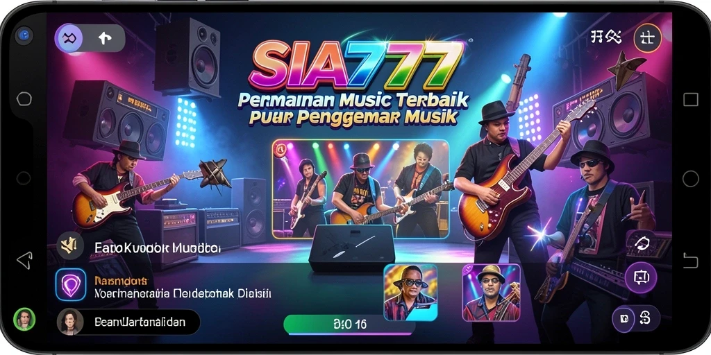 Tampilan gameplay SIA777 yang menampilkan berbagai genre musik.