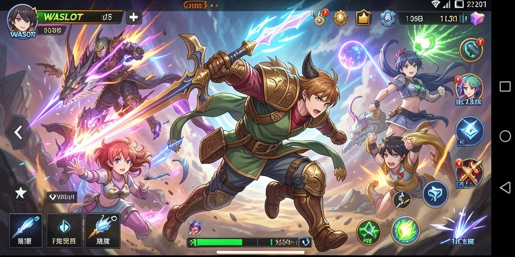 Tampilan gameplay WASLOT yang memukau dan penuh aksi.